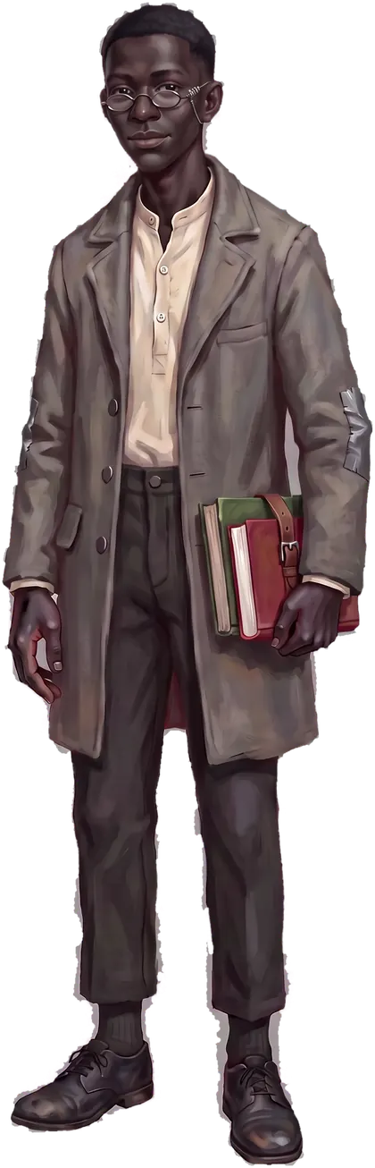 Odji Faal, fifteen, tall and stooped in a patched grey wool coat, three books strapped together under one arm.